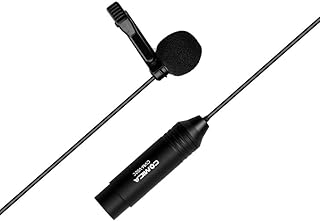 comica CVM-V020 (B4.5m) Lavaliere Microphone Recording Microphone for USB-C IPhone Mic Studio Dynamic Microphones Camera Microphone Compatible with XLR 3-Pin 48V Camcorders