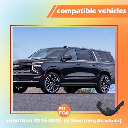 Estribos laterales Chevrolet Suburban 2015-2020 aluminio miniatura 2