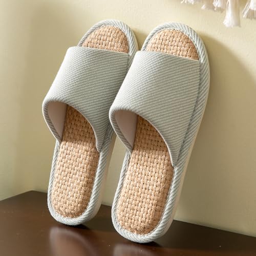 Cloth Slippers Linen Slippers - Breathable, Anti-Slip, Easy to Clean - Summer Silent Slippers for Women and Men2