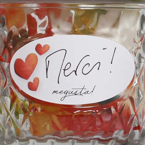 megusta!® 140 labels for labelling when preserving jars, storage jars, spice jars, mason jars, bottles, stickers in 2 sizes