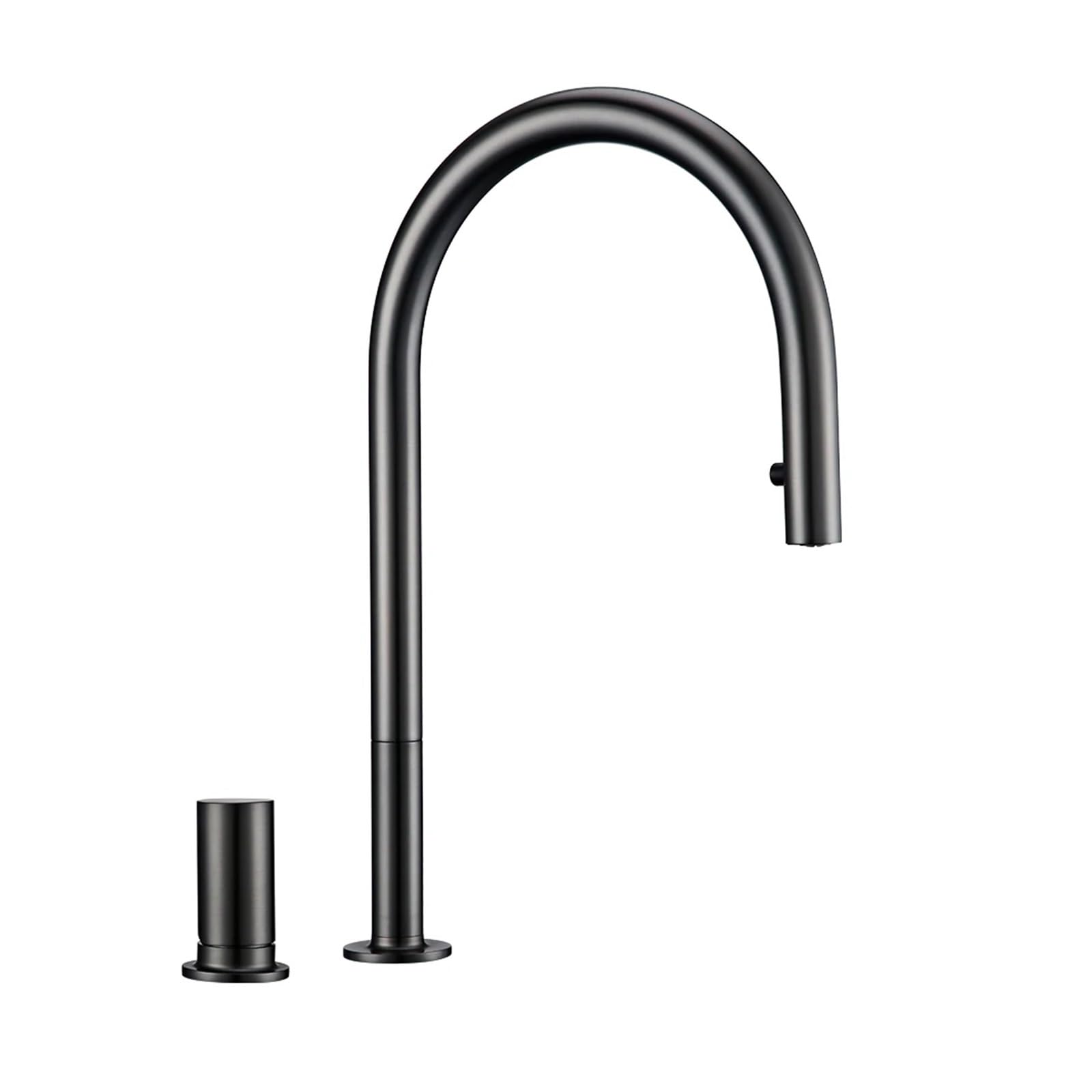 Grifo monomando de agua fría y caliente con caño extensible antigoteo