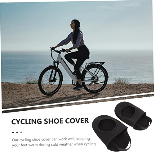 Protectores para los dedos de los pies cálidos de neopreno para ciclismo, fundas para calzado impermeables y cortaviento, accesorio para paseos en invierno miniatura 6
