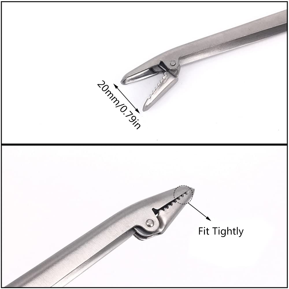 Stainless Steel Fish Hook Remover Tool - Serrated Jaw Fishing Pliers, Dehooker For Freshwater & Saltwater