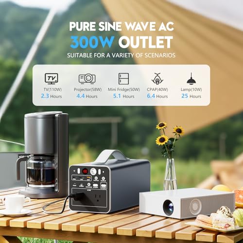 Powdeom 300W Portable Power Station, 299.7Wh Power Bank with AC Outlet, Dual Way 65W PD/USB-C Port, Laptop Charger Battery Pack Power Supply, Solar Generator for Camping Home Emergency 5 AI VOLT Generator Website 51gYIPIsCdL. SL500 AI VOLT Generator Website