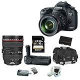 Canon EOS 5D Mark III 22.3 MP Full Frame CMOS Digital SLR Camera with EF 24-105mm f/4 L IS USM Lens + Canon BG-E11 Battery Grip + Canon Gadget Bag + 16GB Accessory Kit