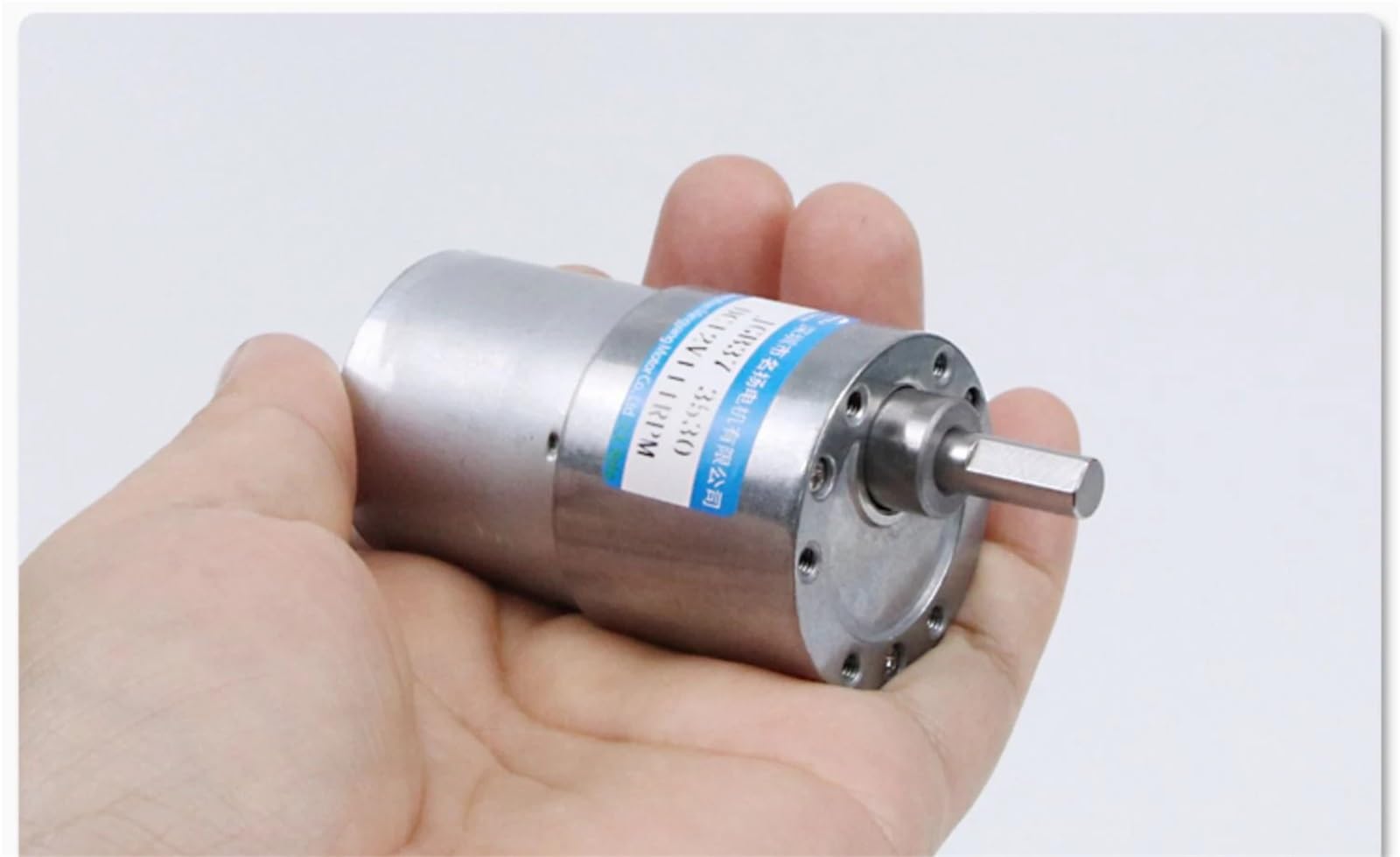 12 V 24 V Micro 37 mm DC silnik zębaty JGB37-3530 wysoki moment obrotowy regulowana prędkość może silnik elektryczny do urządzeń domowych (12 V 107 obr./min, silnik i wspornik)