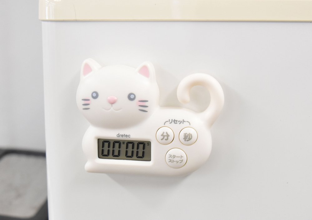 Amazon｜ドリテック ねこタイマー ホワイト T-568WT｜キッチンタイマー