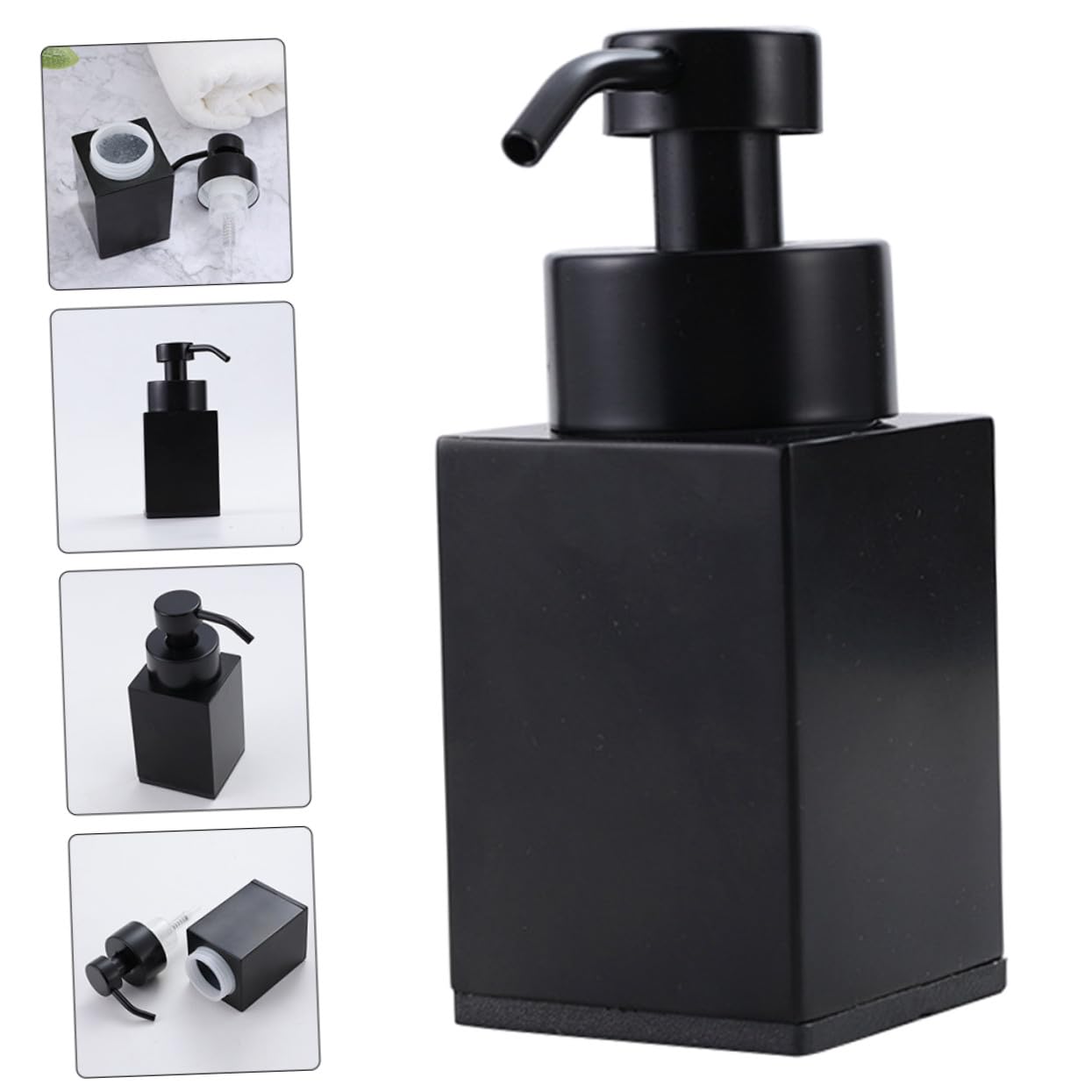 Dispensador de Jabón Líquido de Acero Inoxidable Botella Dosificadora Portátil para Manos Champú y Loción Diseño Moderno y Resistente para Baño y Viaje