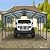 Outvita Carport 12x20FT Heavy Duty Outdoor Carport Canopy, Full-Size Metal Carport Kit with Galvanized Steel Roof, Garage Shelter for Cars Boats Pickup Truck Events Party