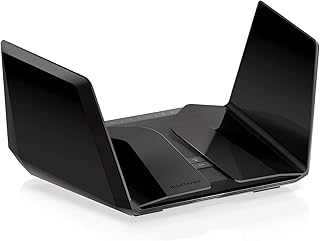 NETGEAR Nighthawk 12-Stream WiFi 6E Router (RAXE500) | AXE11000 Tri-Band Wireless Speed (Up to 10.8Gbps) |New 6GHz Band | Coverage up to 2,500 sq. ft. and 60 Devices (Renewed)