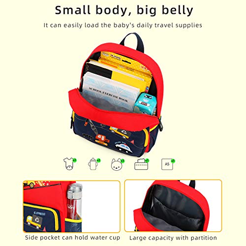 Car Dinosaur Kids Toddler Backpack for Boys and Girls Children Waterproof Preschool Bag(Bus)4