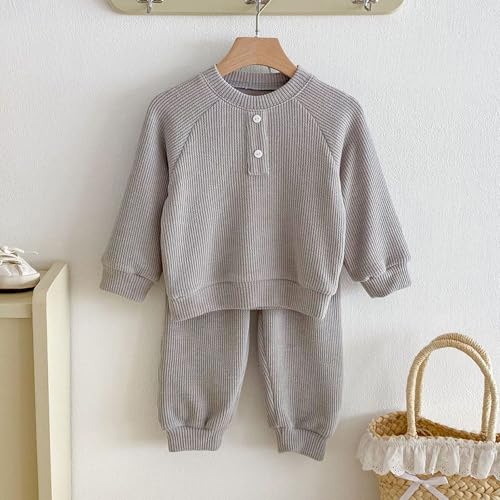 Tenue à capuche manches longues ensemble deux pièces ample et confortable - 4