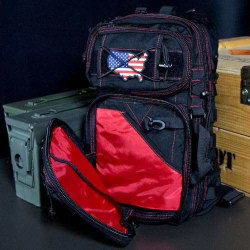 DDT Death Dealer Tactical Assassin Sling EDC Bag, Color Bloodline4