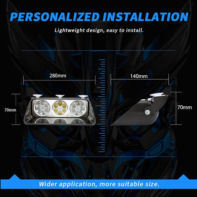 Image of AutoBizarre 12V Car Dash Emergency Warning Strobe Red Blue Flasher Windshield Sucker LED light With Multiple Flashing Modes For All Cars, Emergency Vehicles, etc. (18 LED Red Blue White)