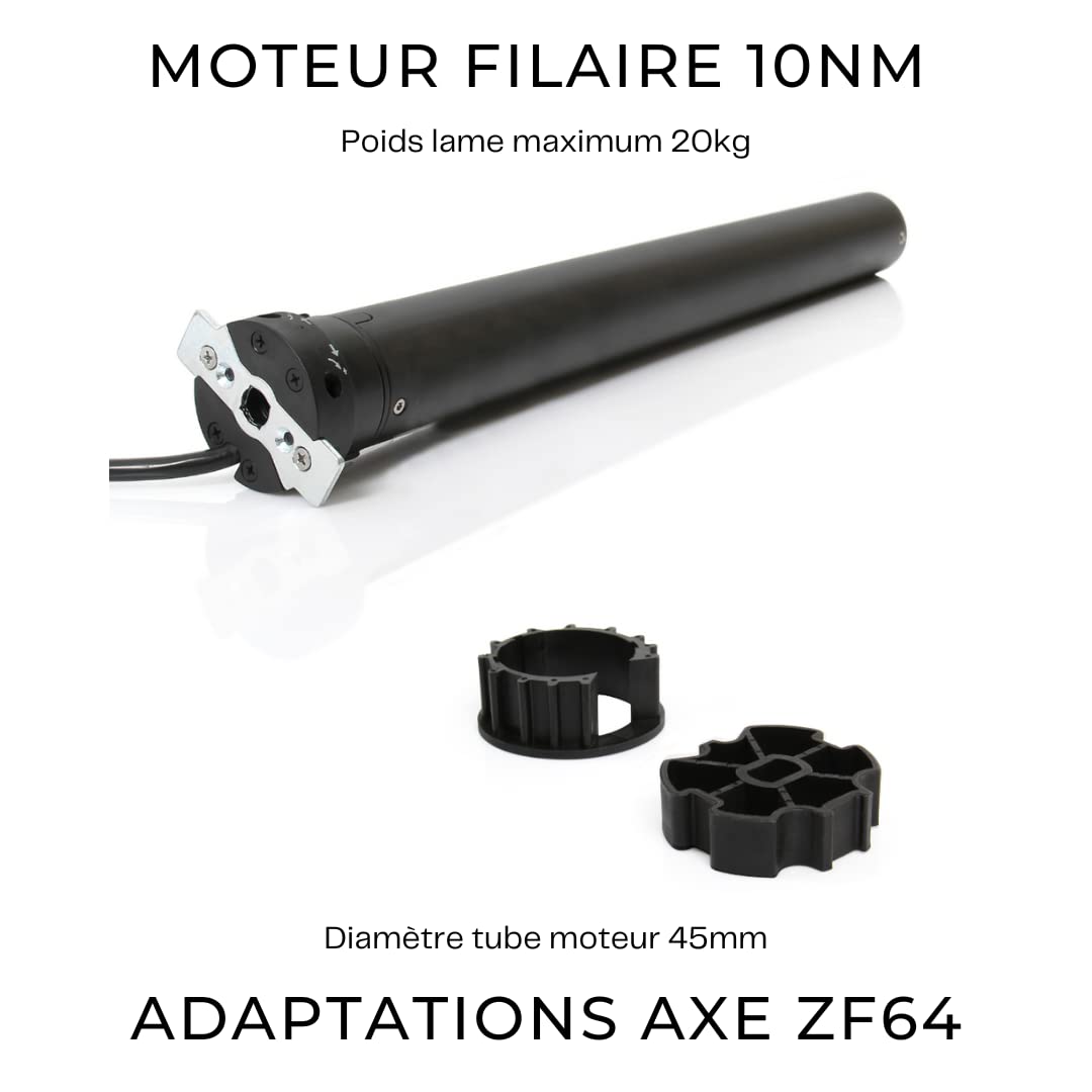 AVOSDIM Moteur volet roulant Filaire - pour tube ZF 64mm - 10Nm (20kg)