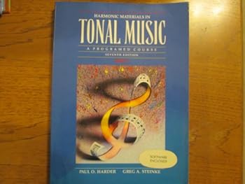 Paperback Harmonic Materials in Tonal Music a Programmed Course, Part 1/Bookand Cd Book
