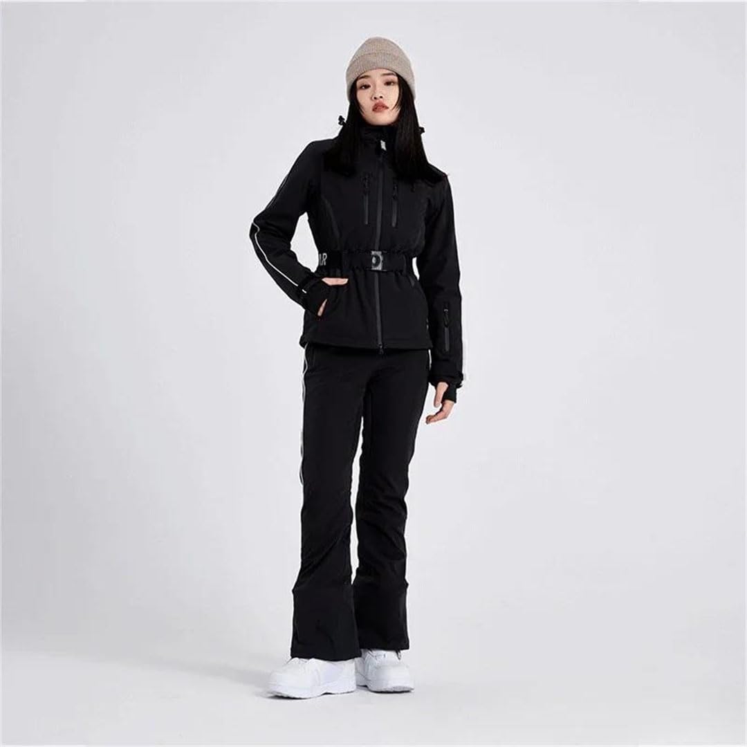 Donne Inverno Outdoor Sci Suite Snowboard Abbigliamento Alpino Sport Sci Costume Giacca da Neve Pantaloni M, Come da immagine, M