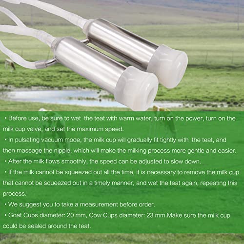 Paulozyn PAULOZYN002 Milking Machine For Cow Electric Milker 3L Portable Pulsation Vacuum Pump Automatic Plug-In Speed Adjustable Milking Supplies thumb #4
