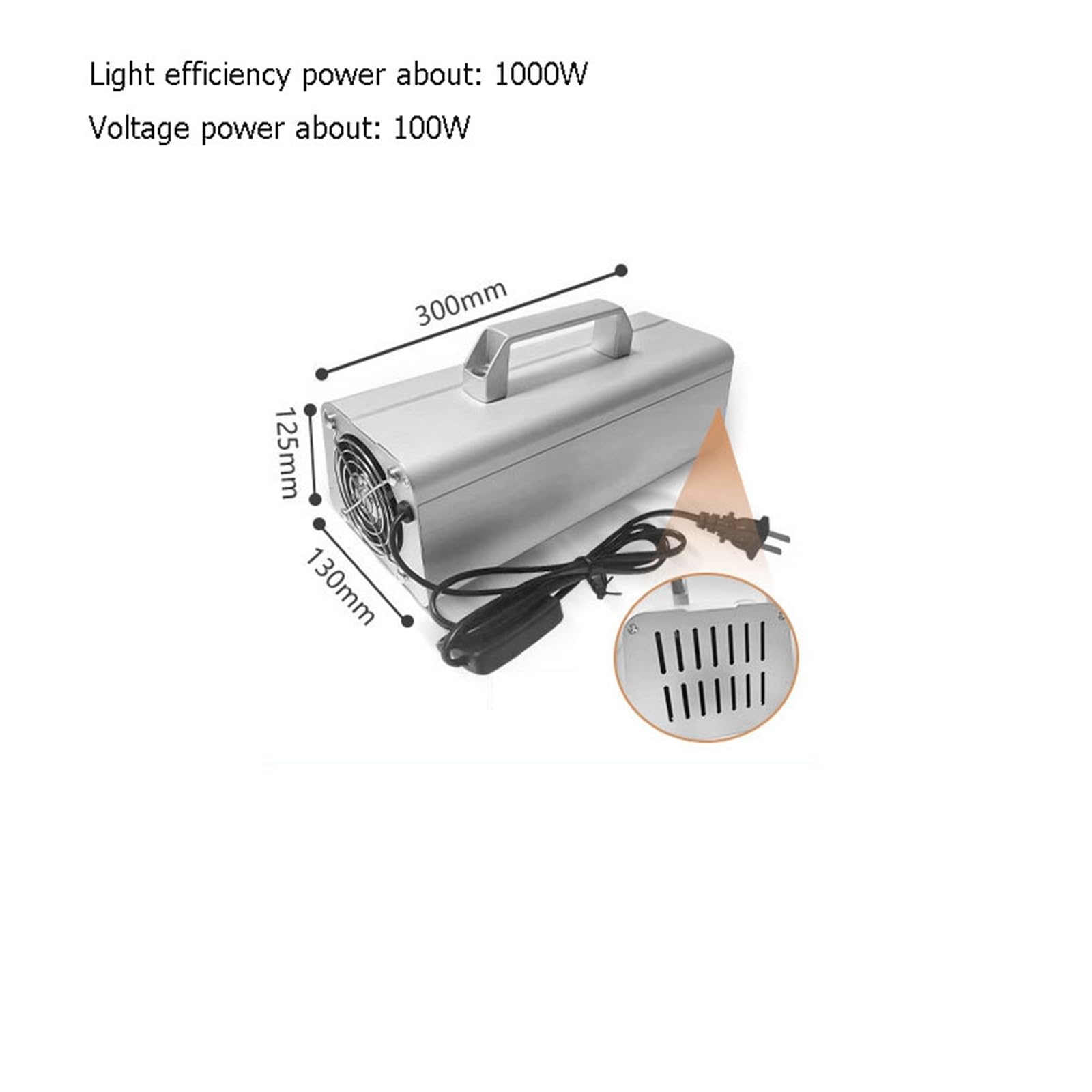 lámpara de curado UV, Lámpara UV Portátil, Máquina De Curado, Recubrimiento Tinta, Pantalla Adhesiva Sin Sombras, Resina Impresión, LED 395nm/405nm/365nm(395NM,1000W)