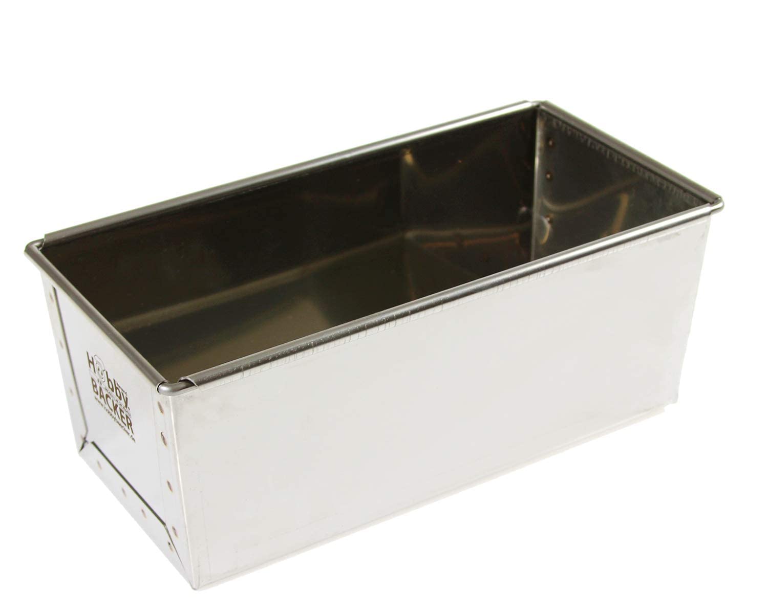 Hobbybäcker - Brotbackform aus Chromstahl - HBT: 9,5x23x11 cm - Rostfreie Form für 1.500 g Vollkornbrot oder 750 g Mischbrot