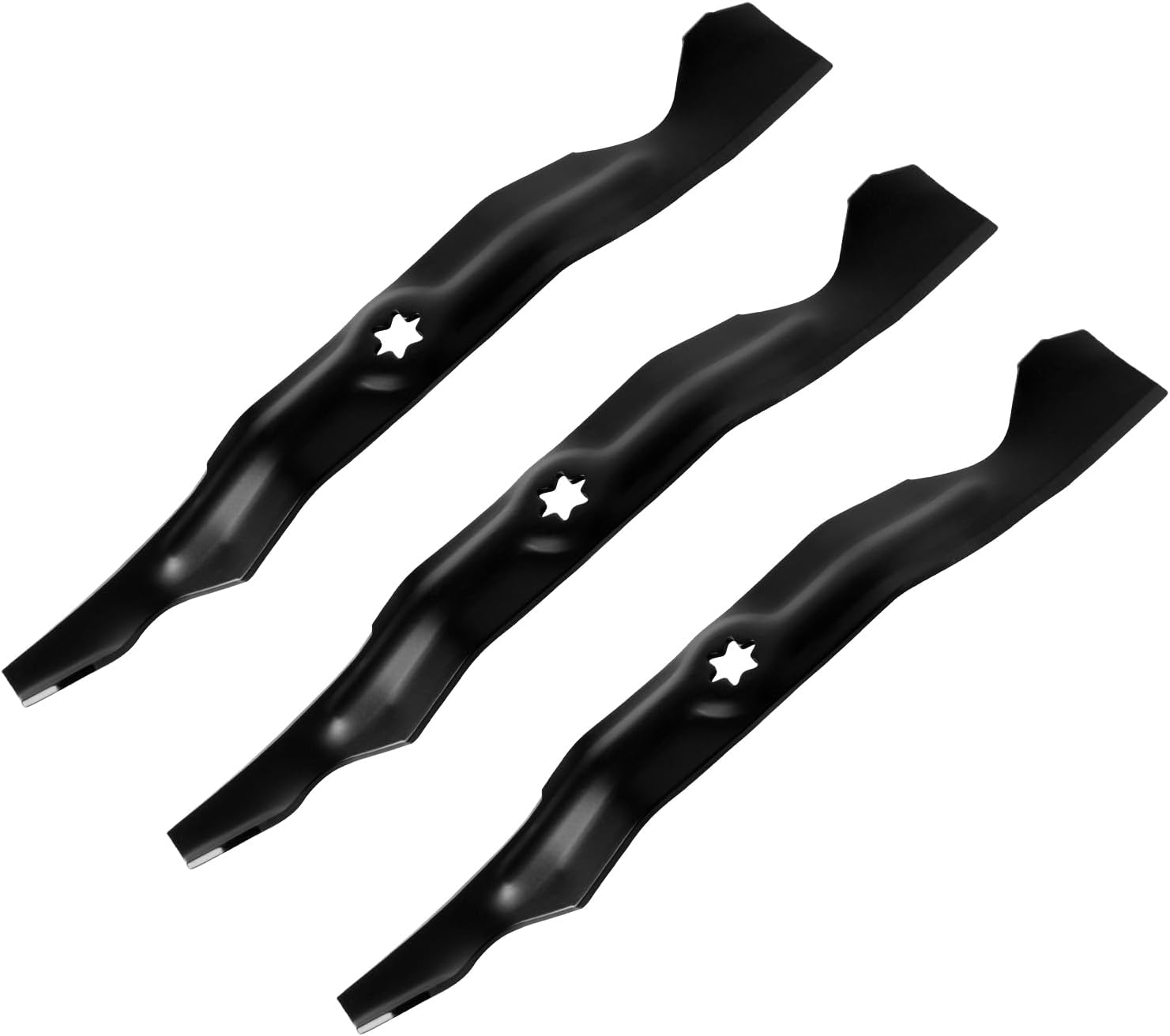 942-04053C Mower High-Lift Blade Set Replace MTD Cub Cadet Troy-Bilt 942-04053B 742-04053 742-04056 942-04056 Toro 112-0316 for RZT50 LT1050 LTX1050 LTX1050KW LGT1050 50'' Deck Lawnmower (3 Pack)