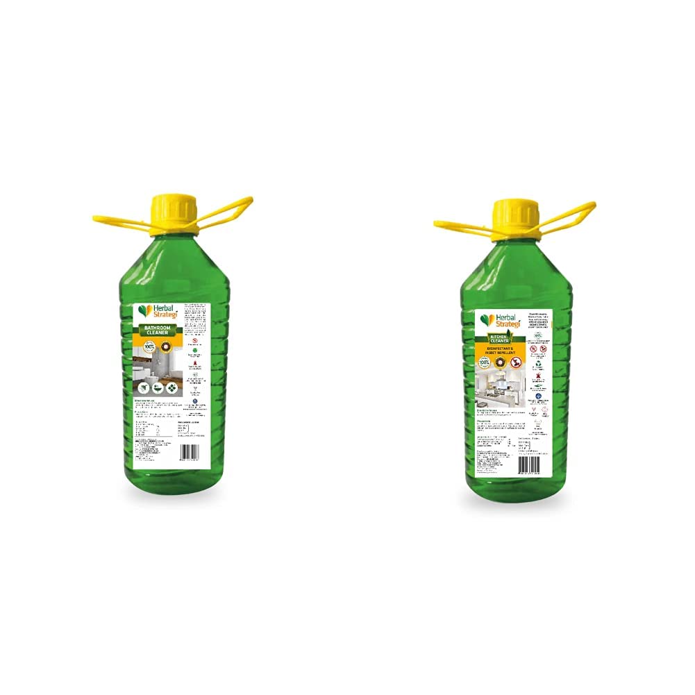 Bathroom Cleaner Spray For All Surfaces & Just Mop Kitchen Cleaner Spray –2L Refill | Removes Grease, Dirt & Tough Stains | Disinfectant & Insect Repellent | Baby Safe