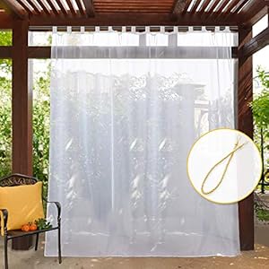 PONY DANCE Voile gordijn transparant – set van 1 H 243 x B 254 cm gordijnen woonkamer stores gordijnen wit lusgordijn…