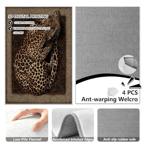 Tapete animal print rectangular 8'x10' Singffuc miniatura 6
