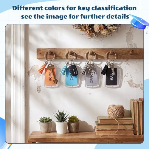 Image of Yaomiao Acrylic Photo Keychain with Tassel Clear Blank Custom Keychain Frame Holder Insert Picture Keyring Making Kit
