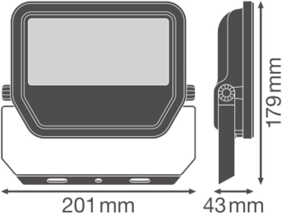 LEDVANCE Floodlight Dimensions Diagram