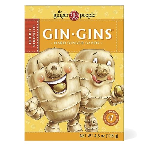 GIN GINS Double Strength Hard Ginger Candy Made w/ Fresh Ginger 4.5oz 12Pk - image 1