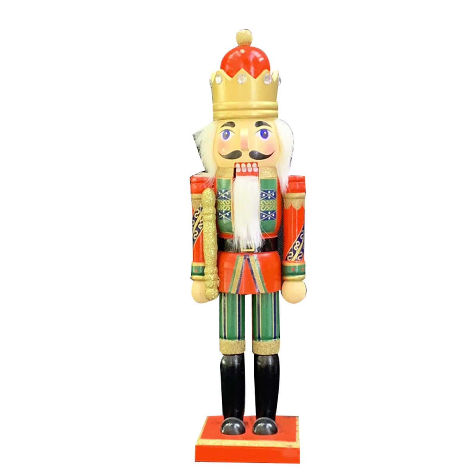 Elnwnnkc Nutcrackers Puppet Christmas Decor Wood Cracker Soldier Traditional Christmas Decorations Party Ornament Home Decor Holiday Decoration Party