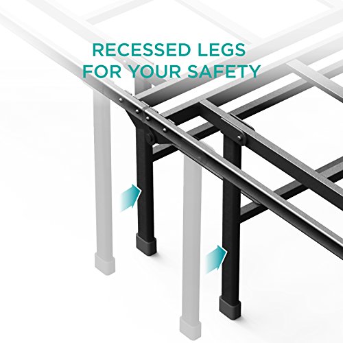 Zinus Smartbase Super Heavy Duty Mattress Foundation With 2200Lbs Weight Capacity / 14 Inch Metal Platform Bed Frame / No Box Spring Needed / Sturdy Steel Frame / Underbed Storage, Twin #TOP4