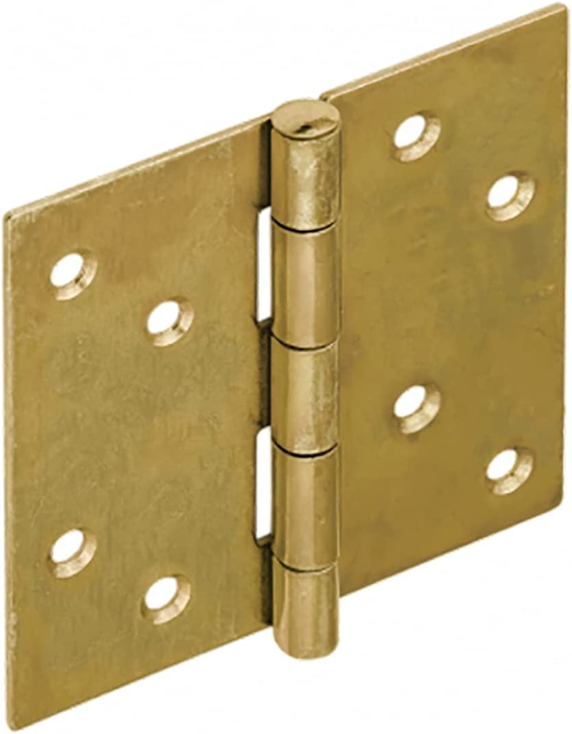 Yellow Galvanised Butt Hinges Door Cabinet Cupboard Hinge (Pack of 4) (200mm x 35mm)
