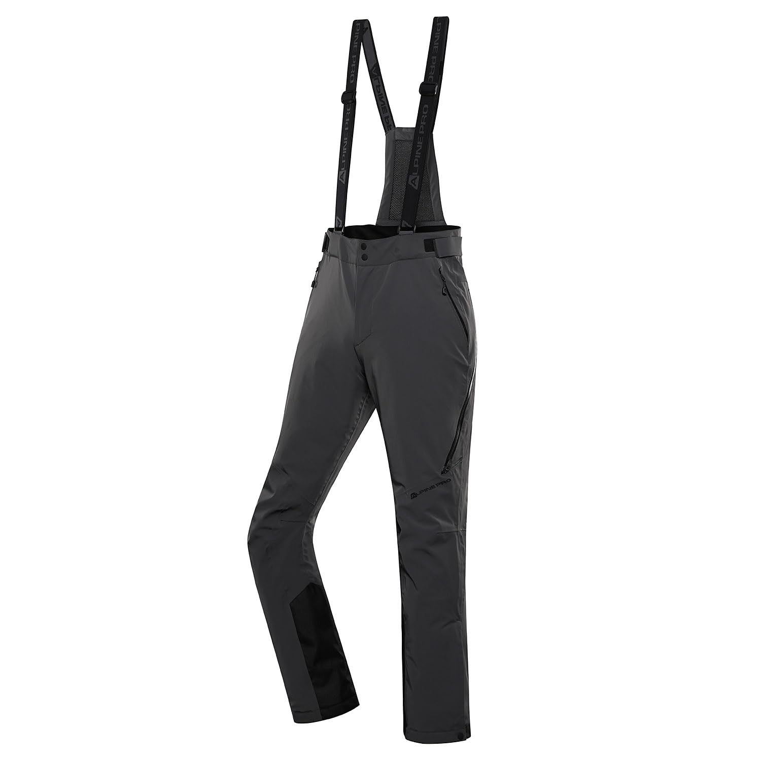 ALPINE PRO Men's Premium PTX Waterproof Windproof Thermal 3-Layer SnowPants for Sonwsports Snowboarding Skiing (Dark Grey/XXL)