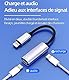 Kefiany Lightning auf Kopfhörer Adapter, Ladegerät für iPhone 14/13/12/iPad, Apple Anschluss, Kopfhörer Splitter Audio Kabel, Doppelstecker, Zubehör, AUX 3 in 1