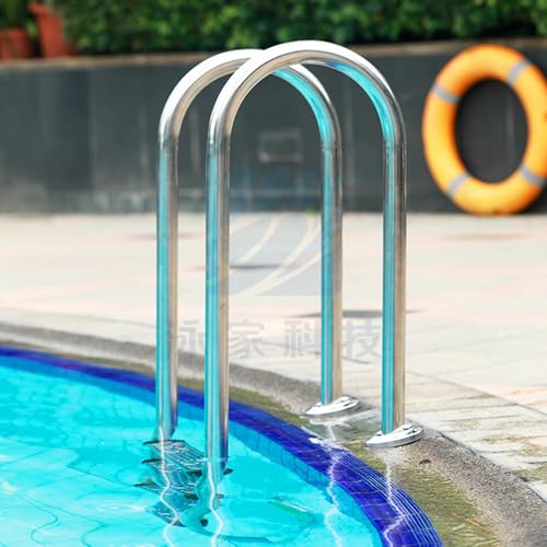 Escalera para piscina de acero inoxidable con 2 peldaños miniatura 7