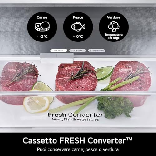 Lg GBV7280CPY Frigorifero combinato Classe C 387 Litri Porte piatte Metal Fresh DooreLinear Cooling Fresh Balancer e Converter Argento - 9