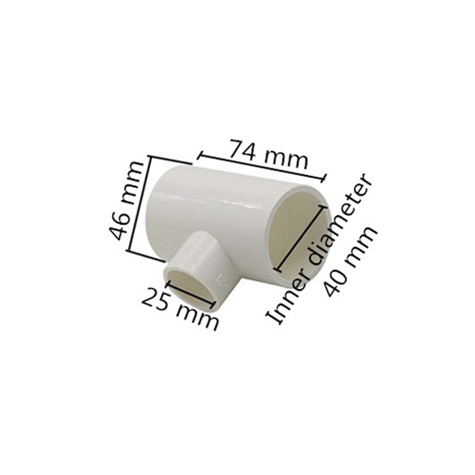 Utility Hose Butt Hose Connector Adapter Garden Irrigation 20/25/32/40Mm Inner Diameter Pvc Reducing Tee Joint Water Supply Fittings Agricultural Greenhouse Watering Pipe Joint/Gold