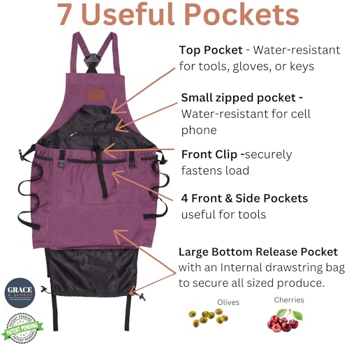 Grace And August Gardening Apron With Pockets For Women & Men thumb #1