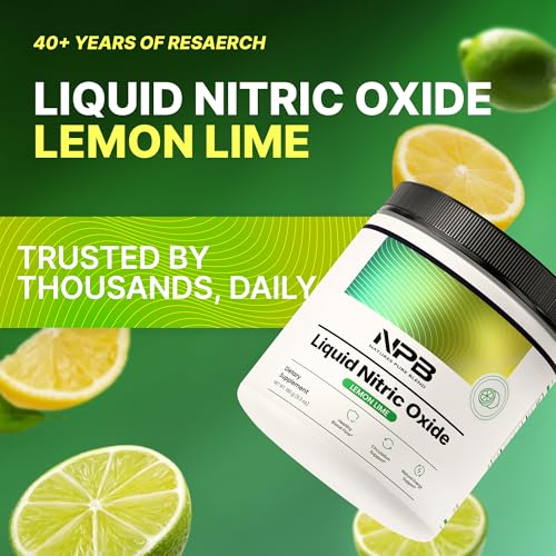 Image of Nature's Pure Blend Liquid Nitric Oxide Supplements for Men - L-Arginine Powder - Nitric Oxide Booster & Circulation Supplement - Blood Flow Support, L Arginine and L Citrulline - 5000 MG