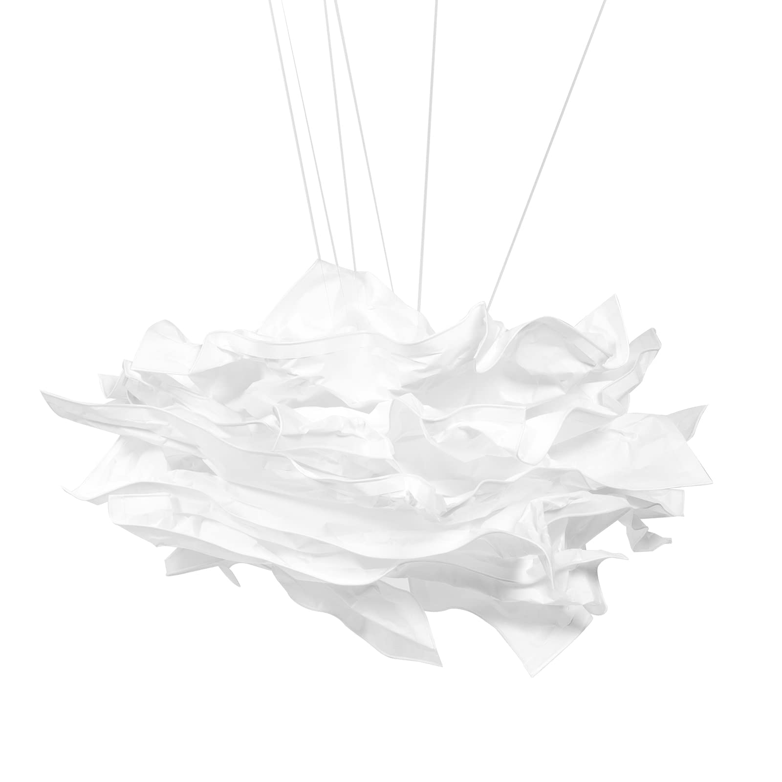 Veemoon Cloud Lamp Shade Paper Lampshade, Modern Simple European Cloud Shape Chandelier Light Cover, Nordic Hanging Ceiling Light Shade Standing Lamps Shade for Room Hotel Decor Light Shade