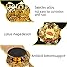 2 Pack Diwali Diya Vilakku for Pooja Ghee Lamp Tealight Candle Holder Indian Puja Oil Butterlamp Lotus Diya for Diwali Pooja Buddhist Altar Supplies for Temples Deepawali Decoration Gift