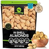 Nut Cravings - In Shell Almonds - Raw, Whole, Superior to Organic (16oz - 1 LB) Packed Fresh in Resealable Bag - Nut Snack - Healthy Protein Food, All Natural, Keto Friendly, Vegan, Kosher