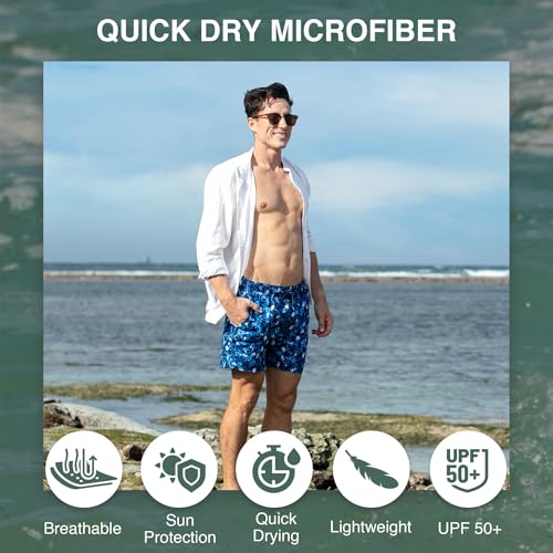 Image of Kanu Surf Men's Big Viper Extended Size Stripe Swim Trunk