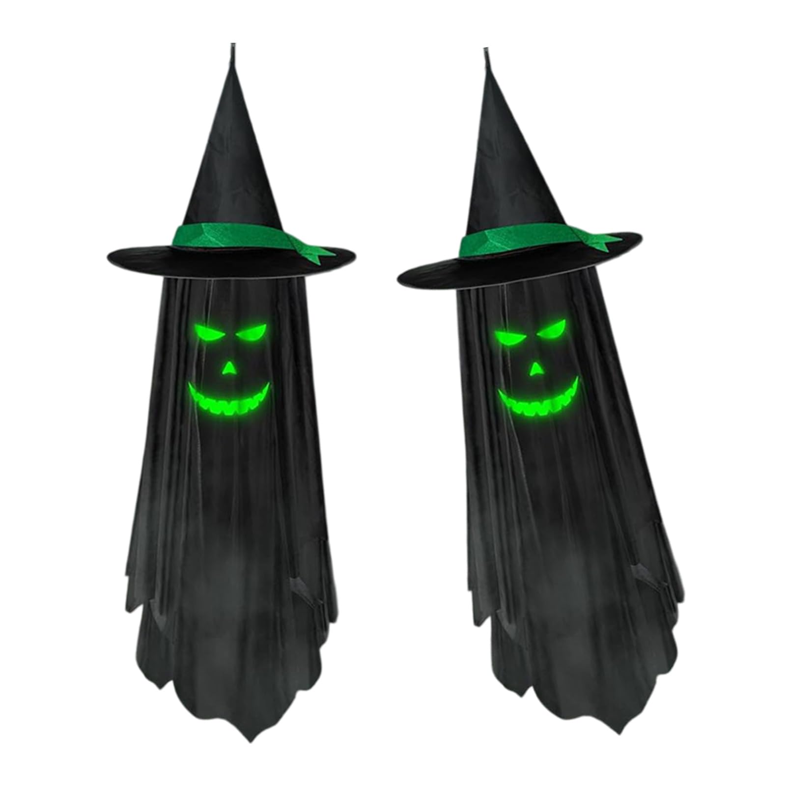 TFAOYS Illuminated Specter Hanging Decoration Decorative Halloween Ornament for Scary Holiday Display Outdoor Halloween Hanging Deck