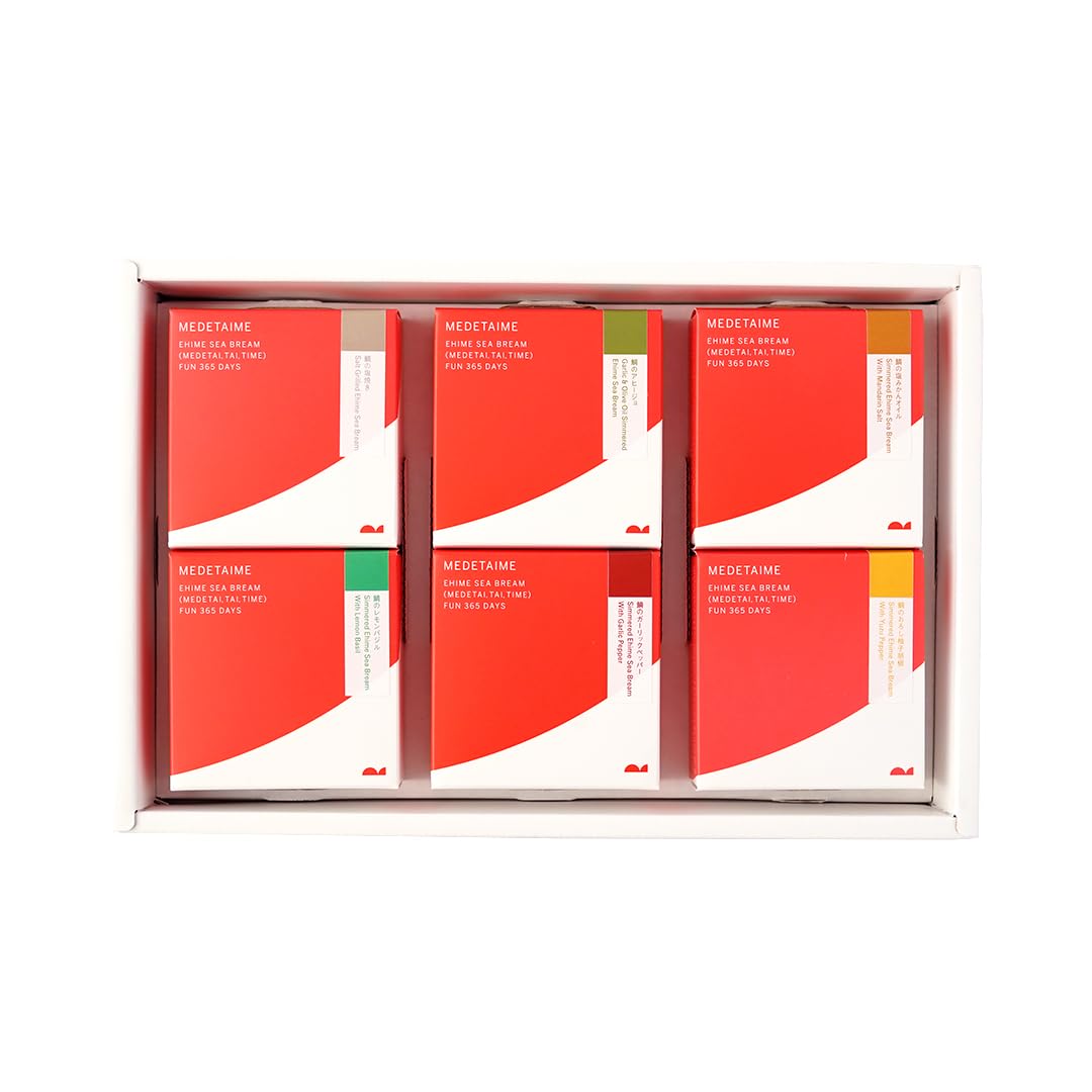 W-harmony 愛媛 鯛の缶詰 ギフトセット 6種 詰め合わせ MEDETAIME 愛媛産真鯛 おかず 瀬戸内海産