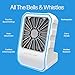 Arctic Air Outdoor Evaporative Cooler, Portable & Ultra-Quiet Air Cooler with 4 Fan Speeds, USB Rechargeable, 6-Hour Battery Life, Great for the Beach, Pool, Deck, Garden & More,White