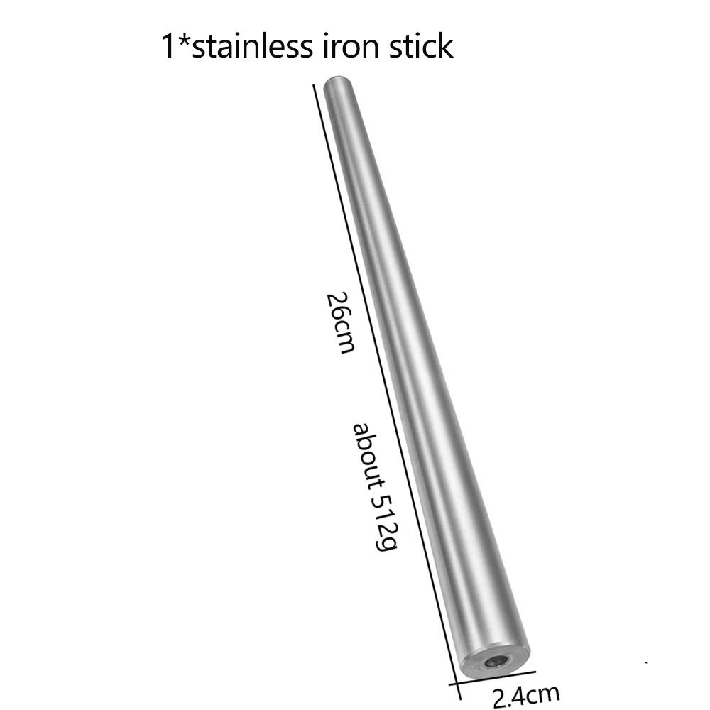 10 Style Finger Sizes Measuring Equipment Metal Stick Ring Sizer Ring Stick Enlarger Mandrel Gauge Tools Set for Jewelry Making (Stainless Iron Stick)