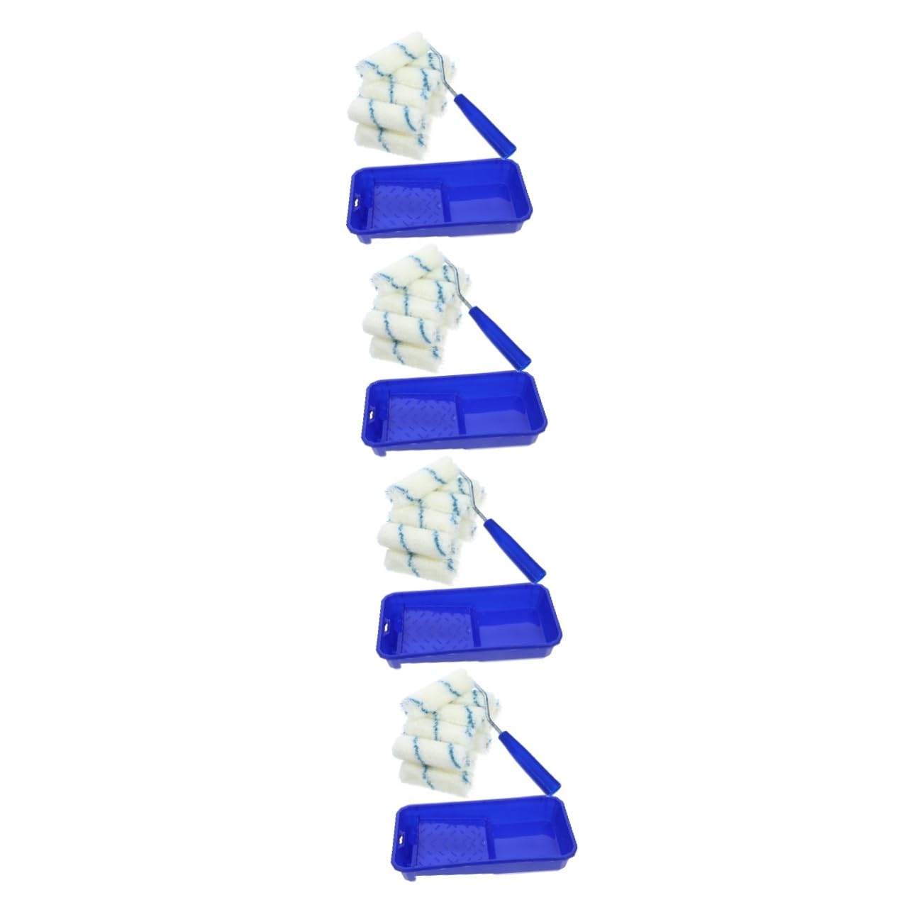 Operitacx 4 Sätze Walzenbürsten-Set malen Rollen Farbroller-Kit Wand Abdeckungen für Farbroller Lackwalzen Lackierungen Farbroller zum Streichen von Wänden Zubehör für Farbroller Plastik